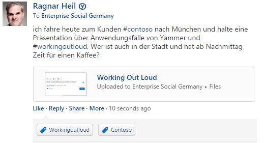 Arbeiten Sie bereits laut? #workingoutloud