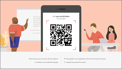 Live Presentations in PowerPoint QR Code