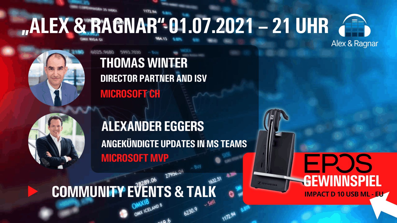 „Alex & Ragnar Show“ 45 01.07.2021 Thomas Winter Microsoft Switzerland