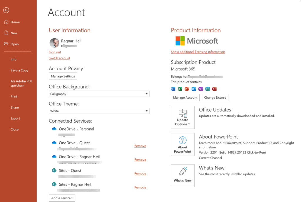 PowerPoint without Beta Channel