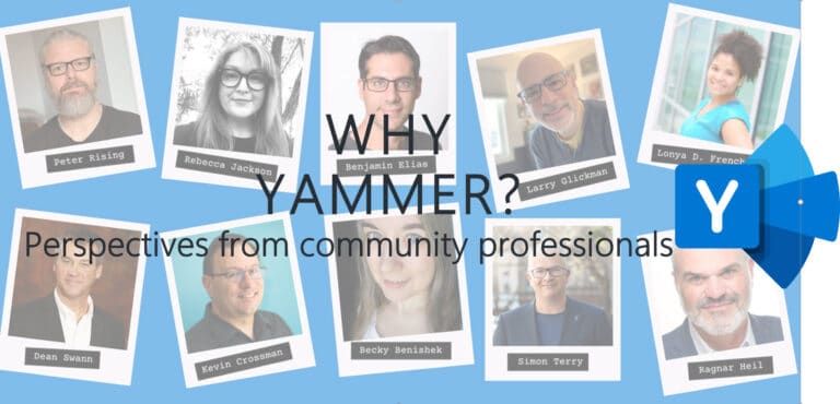 Why Yammer? Perspectives from community professionals