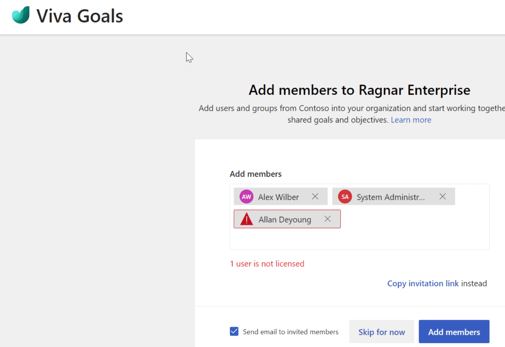 Viva Goals Is Not Enabled For Your Account » Ragnar Heil (MVP