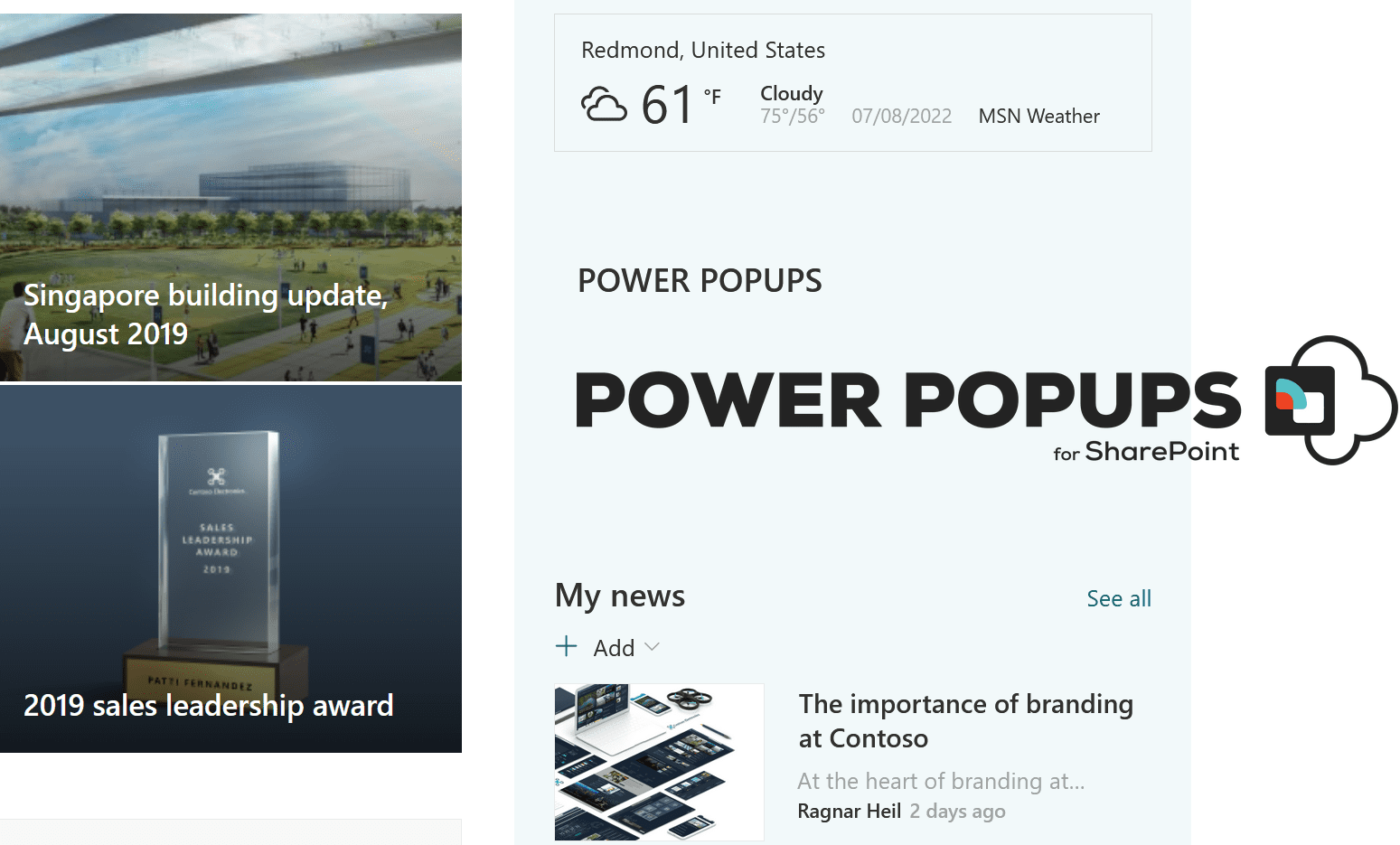 Power Popups for SharePoint New App365 Review