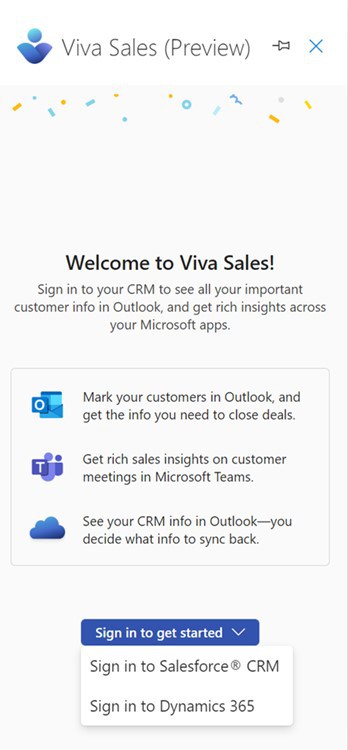 Connecting Viva Sales to Dynamics 365 or Salesforce
