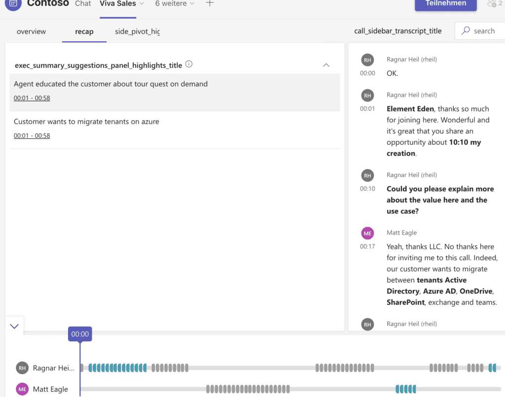 Microsoft Viva Sales Conversation Intelligence