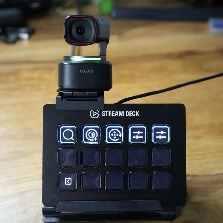 Elgato Stream Deck Support for OBSBOT Tiny 2 PTZ Webcam