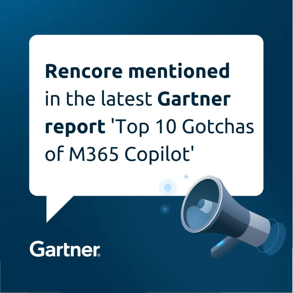 Rencore Gartner Report Top 10 Gotchas for M365 Copilot