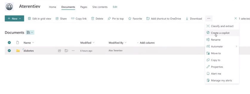 Create SharePoint Copilots within a Document Library