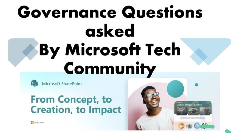 Governance Questions asked by Microsoft Tech Community