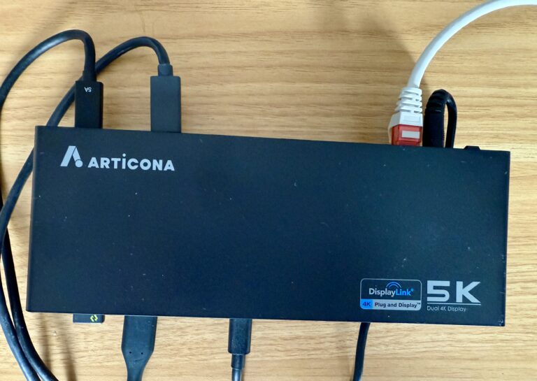 articona 5k:2 x 4k 100 w usb c docking station