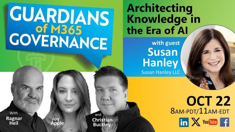 AI Loves IA: Why Information Architecture Still Matters in the Age of Copilot with Susan Hanley