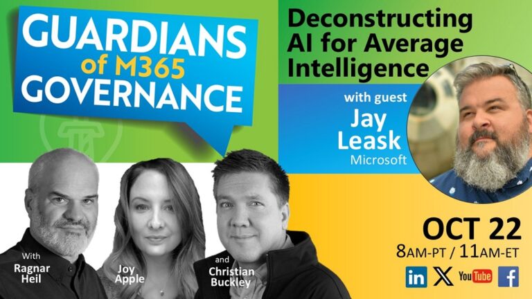 Summary of Guardians of M365 Governance Ep.23