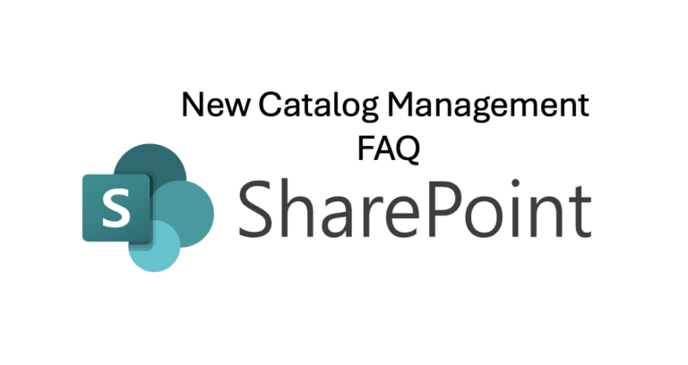 SharePoint Catalog Management