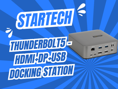 StarTech Thunderbolt5 - HDMI+DP+USB Docking Station